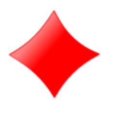 Diamond card sign vector illustration