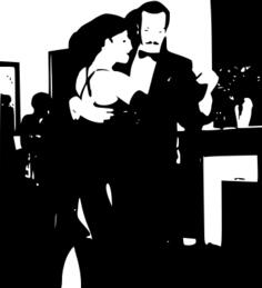 Tango couple vector image