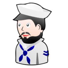 Toy sailor vector illustration