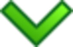 Single arrow pointing down vector clip art