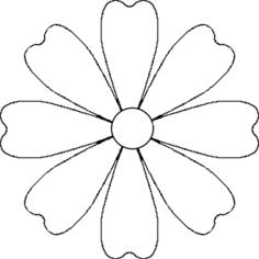 White daisy petals vector illustration
