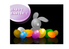 Vector drawing of Easter poster