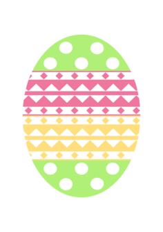 Pastel color Easter egg vector image