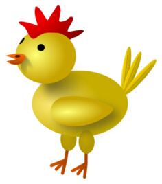 Vector image of chicken