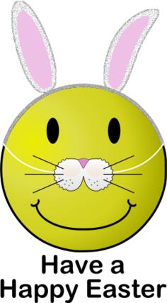 Easter smiley vector image