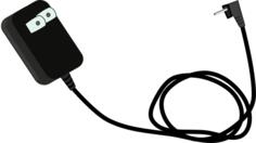 Phone charger vector clip art