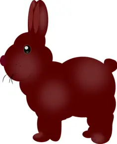 Chocolate bunny vector image