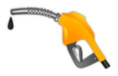 Petrol station gas pistol vector clip art