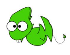 Comic pterodactil vector image