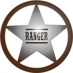 Rangers star vector clip art