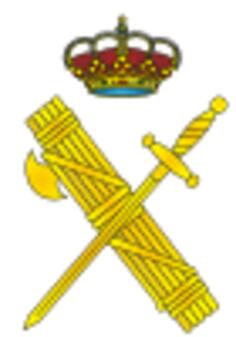 Spanish Civil Guard emblem vector image