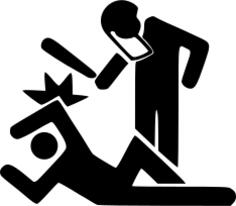 Police brutality vector illustration