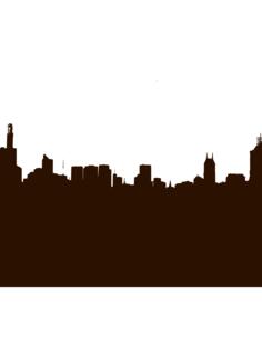 City skyline vector clip art