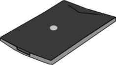 Flatbed scanner vector clip art