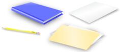 Office stationery vector illustration
