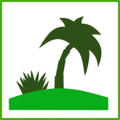 Eco tourism vector icon