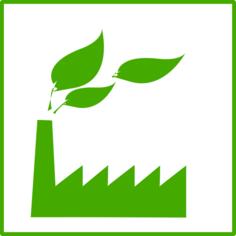 Eco factory icon