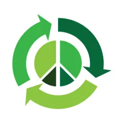 Eco peace vector icon