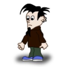 Comic character vector image
