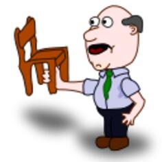 Comic character vector drawing