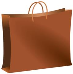 Brown bag vector graphics
