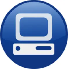 PC vector icon image
