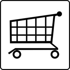 Supermarket sign vector image