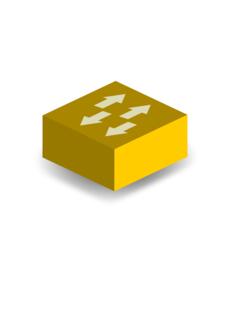 Yellow switch vector clip art