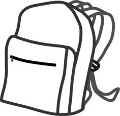 Backpack vector image