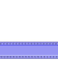 Blue ruler vector image