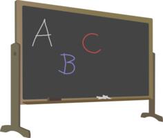 Blackboard with stand and letters vector image