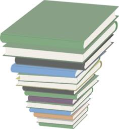Pile of books vector image