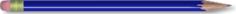 Blue HB pancil vector image
