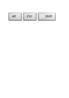 ALT CTRL SHIFT computer keys vector image