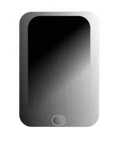 Tablet computer vector image