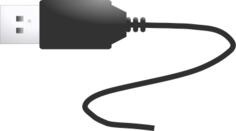 USB plug vector illustration