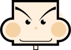 Rectangle boy vector image