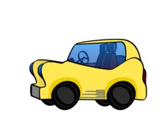 Cartoon sporty car vector image