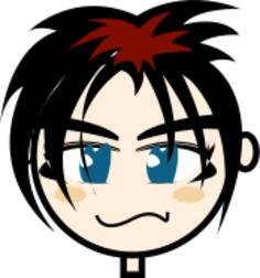Cool boy portrait vector illustration