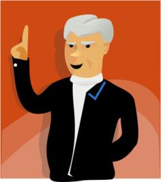 Speaking man vector image