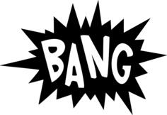 Bang callout vector drawing