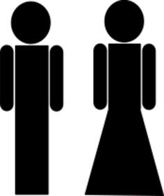 Toilet sign vector illustration