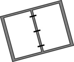 Notebook vector drawing
