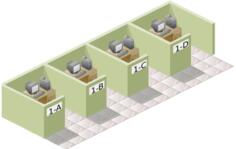 vector clip art of office box