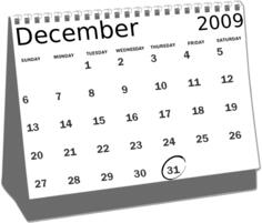Desk calendar icon vector drawing