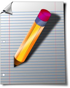 Office stationery vector drawing