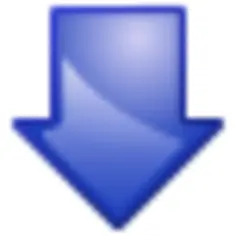 Arrow pointing down vector drawing