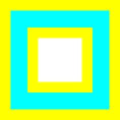 Blue and yellow square vector image