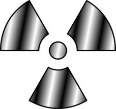 Radioactivity vector symbol