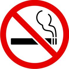 No Smoking sign vector icon